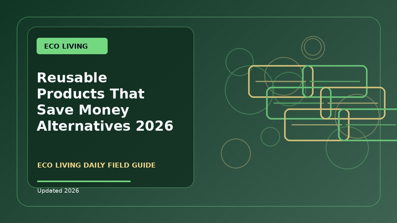 Reusable Products That Save Money Alternatives: Practical 2026 Guide