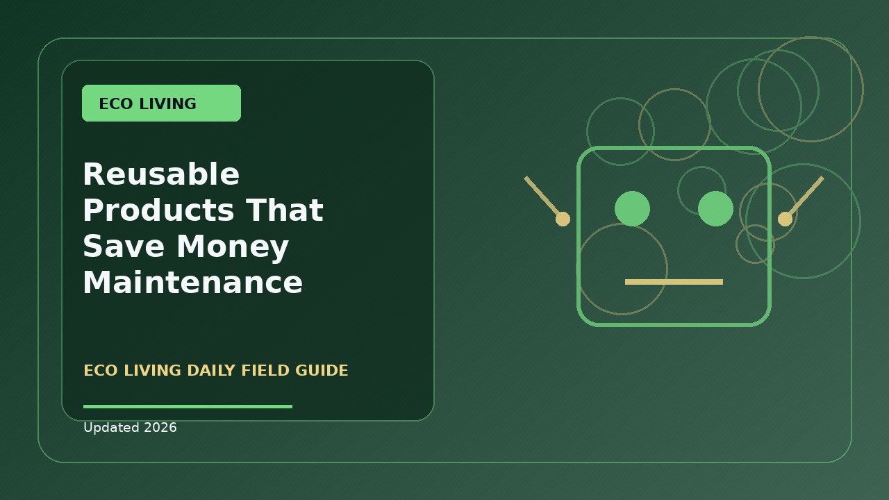 Reusable Products That Save Money Maintenance Guide: Practical 2026 Guide