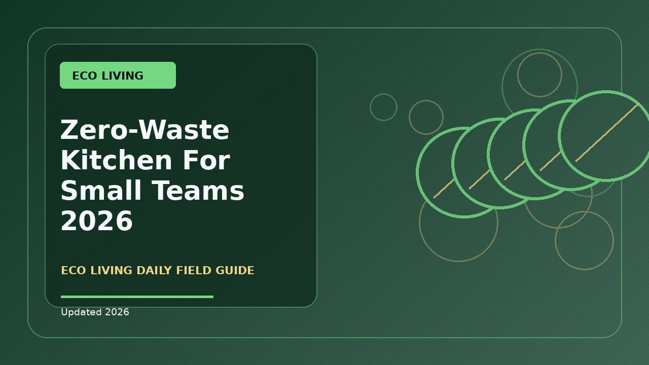 Zero-Waste Kitchen For Small Teams: A Practical 2026 Buying Guide